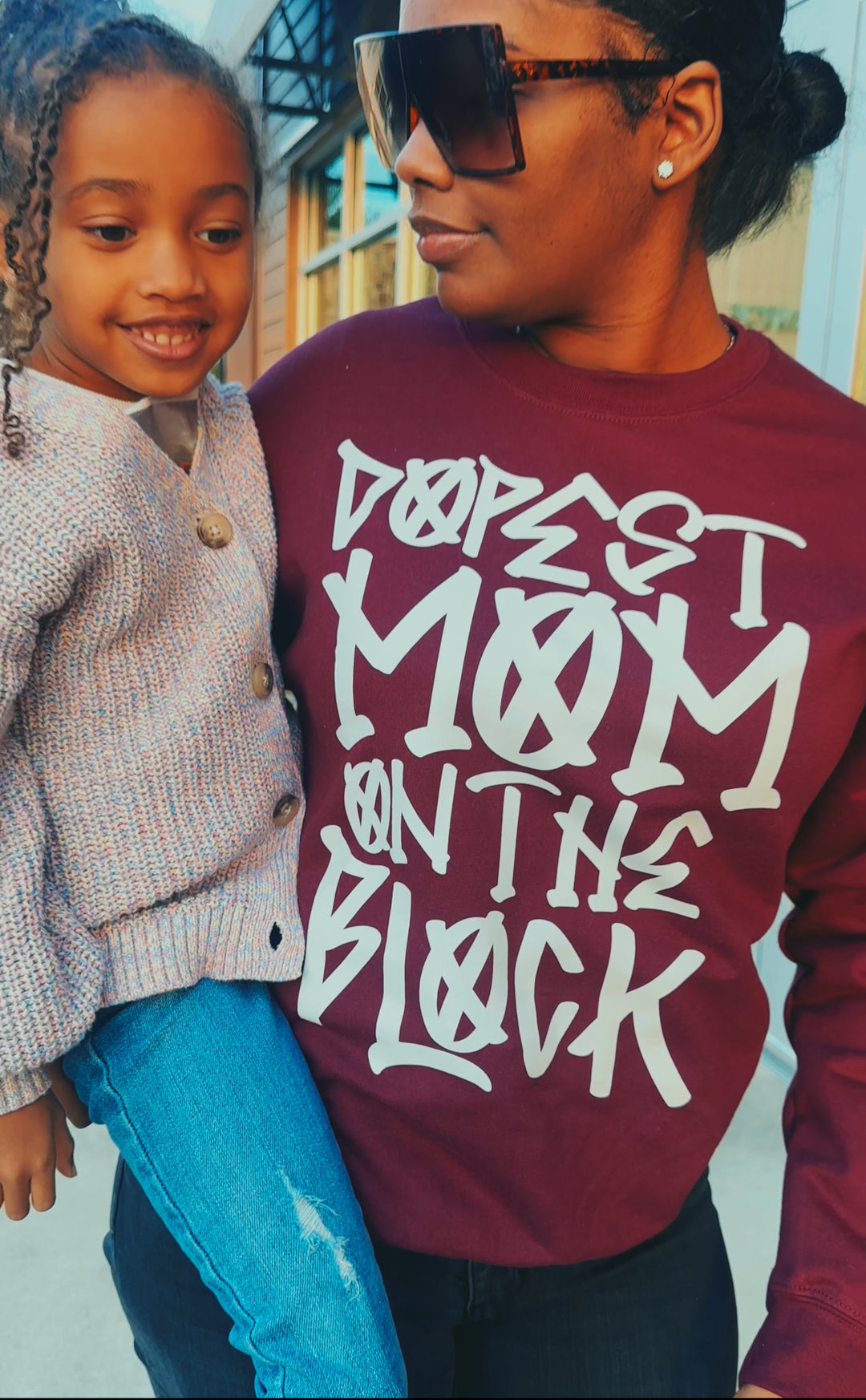 DOPEST MOM ON THE BLOCK SWEATSHIRT